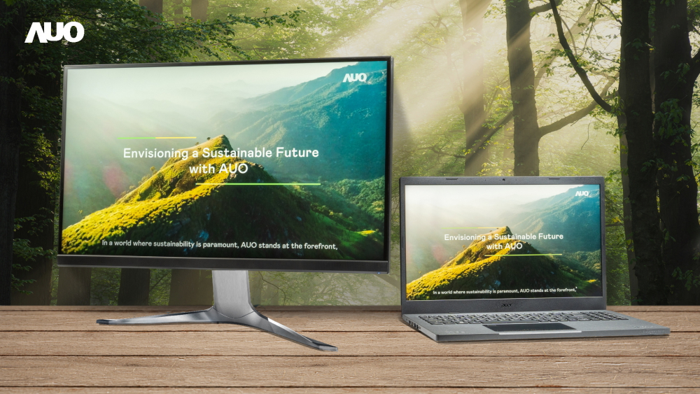 AUO has partnered with Acer to introduce the company's first eco-friendly laptop, the Aspire Vero, manufactured using PCR (Post-Consumer Recycled Plastic), recycled glass substrates and recycled steel for the back panel of laptop displays